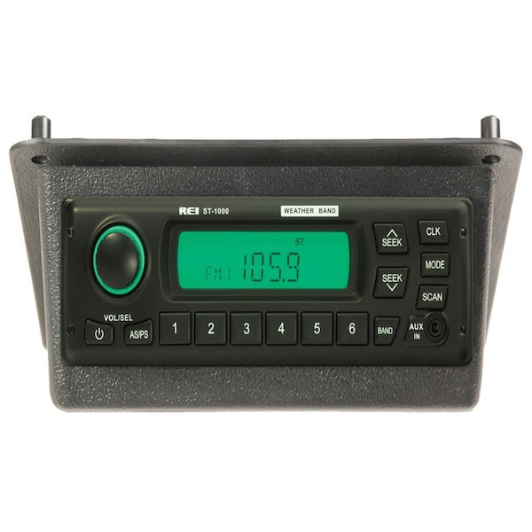 Aftermarket REI Radio ST1000 AMFMWBAUX Stereo Radio wD6 Connector Fits Case IH 1660 168 ELL70-0186 - main